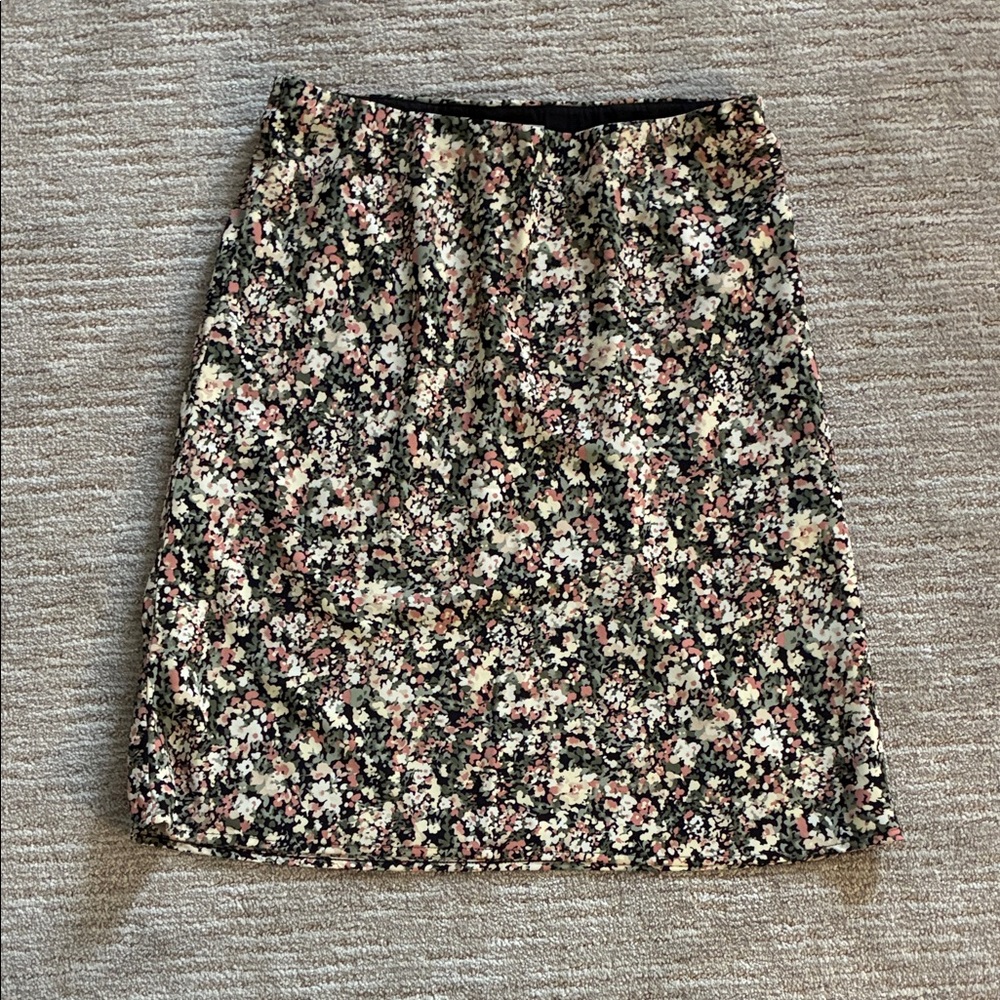 Abercrombie & Fitch Multicolor Floral A-Line Skirt